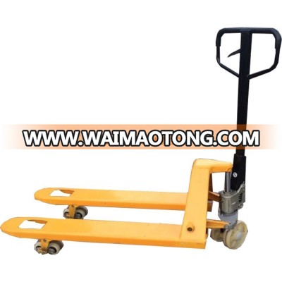 Hand manual Hydrolic pallet Jack truck with AC pump