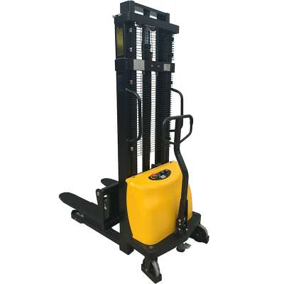 electric pallet stacker 3 ton capacity loading hydraulic forklift charging battery