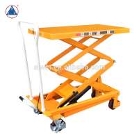 500kg Scissor Type Portable Hydraulic Manual Lift Trolley