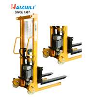 Manual Pallet Stacker  lighting motor with Adjustable Fork made in china