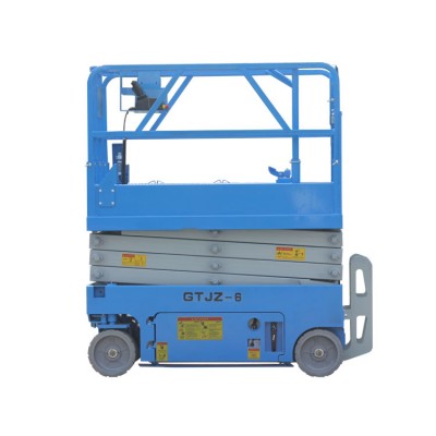 China Supply Heavy Duty 8m Lifting Height Battery Power Self Propelling Electric Scissor Lift Table used as Aerial Work Platform