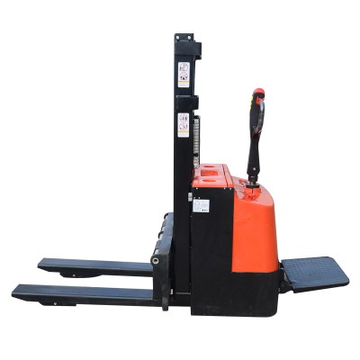 1-2 ton Load Capacity 24V/190-240Ah Storage Battery Full Electric Pallet Stacker for Sale