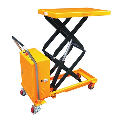 Double scissor small semi electric high lift table advanced table lift mechanism electric